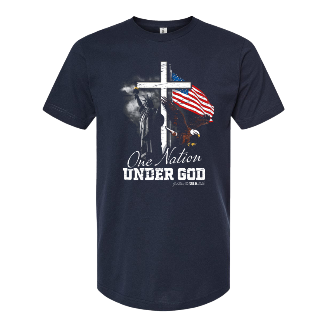 ONE NATION UNDER GOD (NAVY TEE)